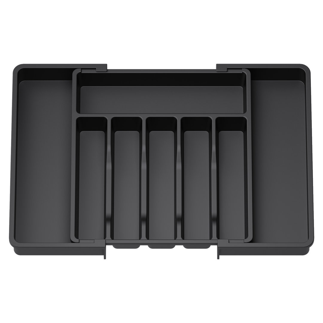 Cutlery Drawer Organiser Large, Extendable Cutlery Tray,8 Compartment, Kitchen Drawer Organiser Utensil Spoons Forks Knives