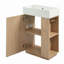 Meuble-lavabo 21,6 po avec lavabo en céramique