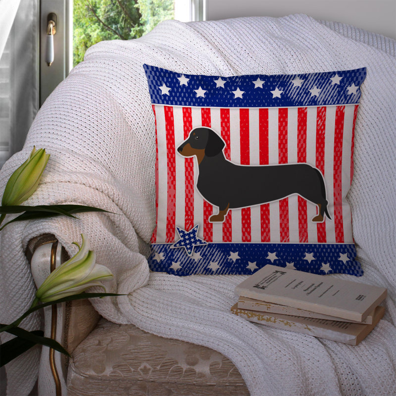 Coussin intérieur/extérieur Patriotic, H 14 po x l 14 po x P 3 po