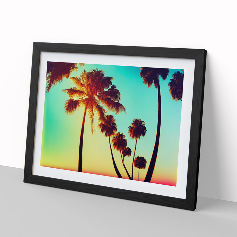 Ultimate Palm Trees - Framed Print, Black Framed, 25cm H x 34cm W x 2cm D