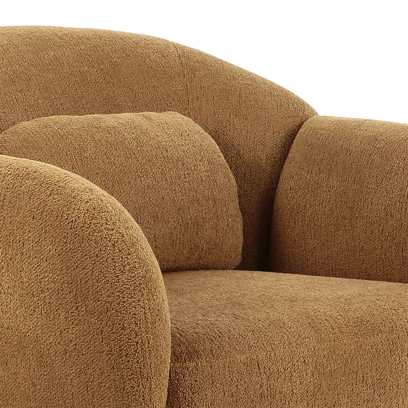 Misty Boucle Accent Chair, Brown