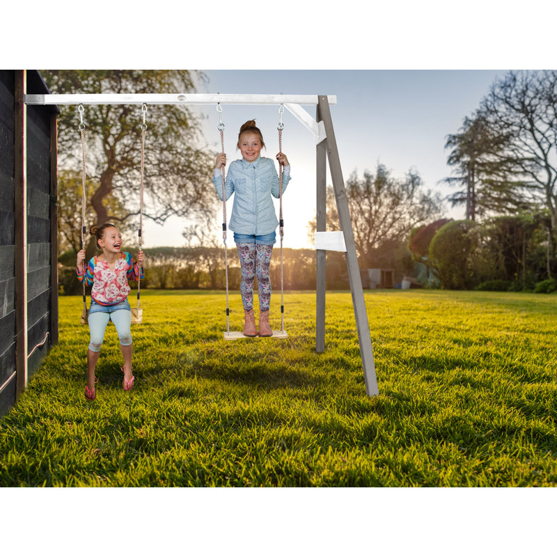 AXI Hemlock Swing Set with 2 Swing(s), Grey/White