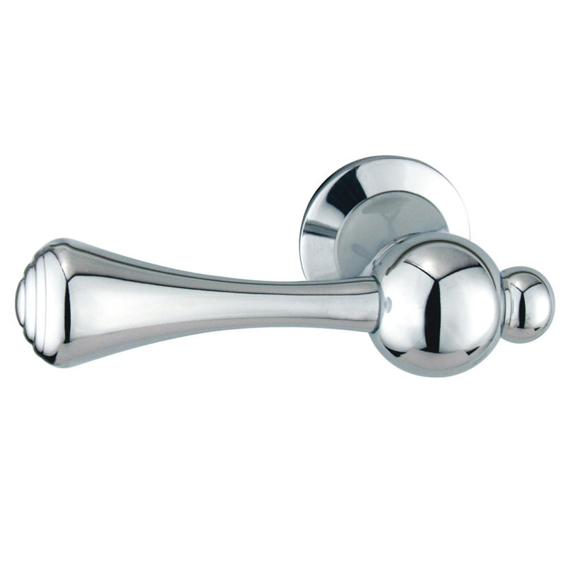 Levier de réservoir de toilette à fixation frontale Kingston Brass Buckingham, Chrome poli