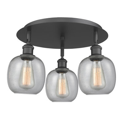 Alve Glass Semi Flush Mount