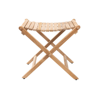 Banc de douche en teck de 18 po de largeur