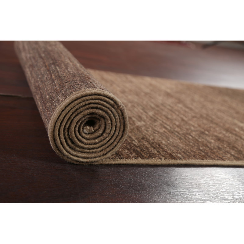 Tapis de couloir brun brun Gabbeh Kashkoli