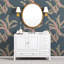 Meuble-lavabo simple Williamsburg (L) 48 po x l 21,3 po x H 34 po (base seulement), blanc-92719062