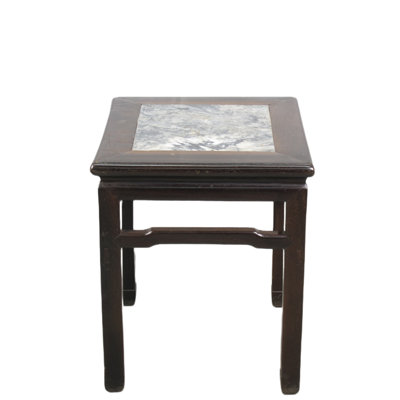 Asian Classic Marble End Table