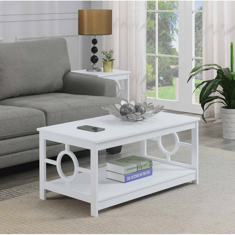 Odalis Single Coffee Table, White
