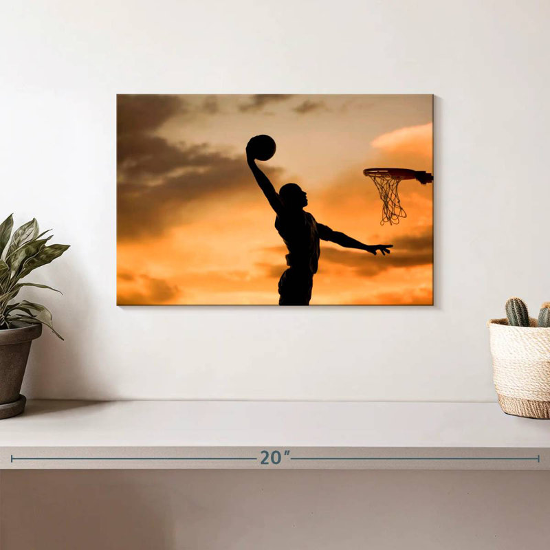 Silhouette de Sirci Basketball Dunk, H 8 po x l 12 po