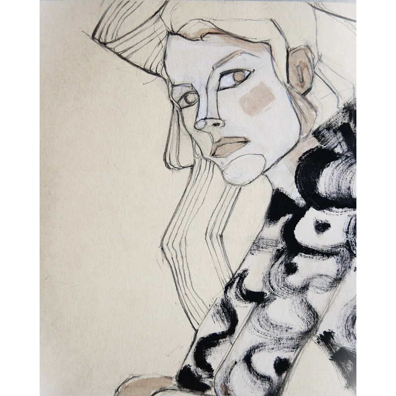 Female Gaze, 21.75" H x 17.75" W