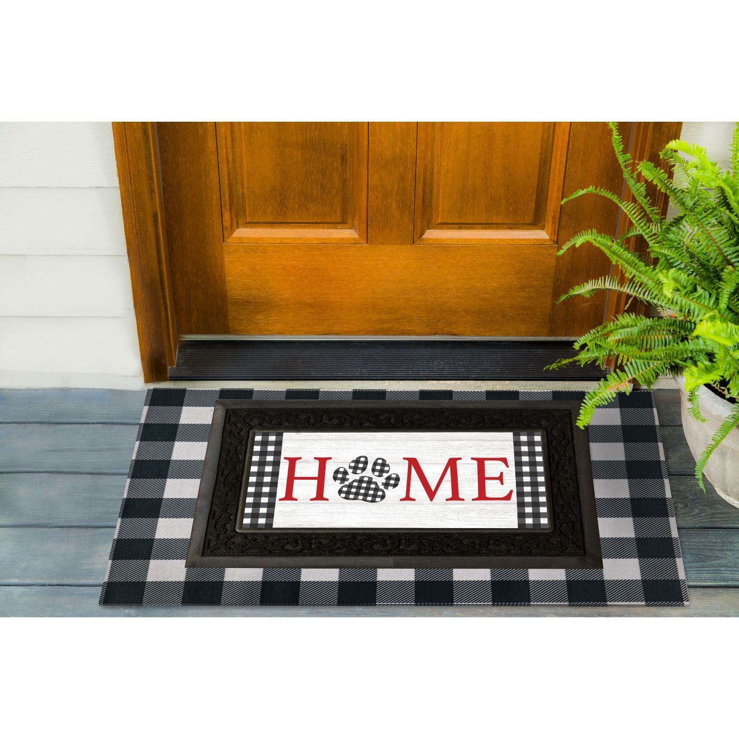 Ebern Designs Lassina Non-Slip Door Mat Indoor Outdoor Door Rugs