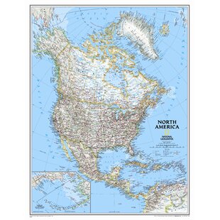 North America Classic Wall Map