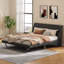 Très grand cadre de lit tapissier, lit plateforme en cuir Pu-702468785-702468788
