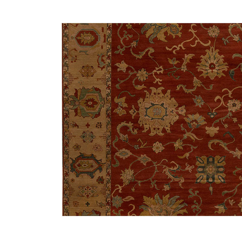 Silk Floral Area Rug