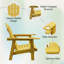 Chaise Adirondack en plastique PEHD résistant aux intempéries Devito-170178738