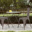 Ensemble de 4 chaises de salle à manger en métal | Bronze | Chaises d'appoint empilables avec dossier Tolix | Résistant aux égratignures | Pieds antidérapants | Utilisation intérieure / extérieure | Capacité de 330 lb | Idéal pour la cuisine et le restaurant-124340781
