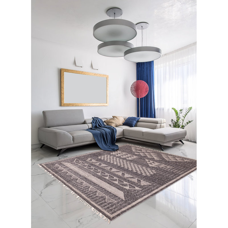 Tapis gris anthracite Tangier 8 pi 4 po x 10 pi 3 po
