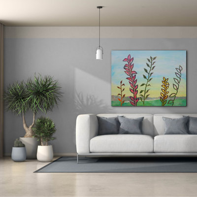 "Epic Graffiti" Where The Air Is So Pure "par Bebe Keith, art mural sur toile, 54 po x 40 po