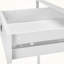 Winda 1-Drawer White Finish Computer Desk with Chrome Metal Legs, 30.89" H X 47.05" W X 23.63" D