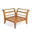 Ensemble de salle à manger d'extérieur, ensemble de canapé de patio, ensemble de mobilier de jardin modulaire d'extérieur en forme de L
