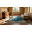 Wool Knotted Blue Rectangle Room Size Chinese - Peking 1930s Antique Rug
