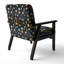 Chaise d'appoint florale Cobalt-6885393