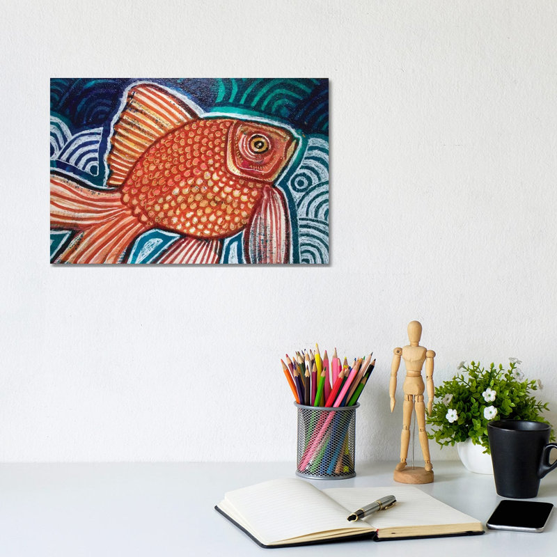 Little Fish by Lynnette Shelley - Wrapped Canvas Print, 20.32 cm H x 30.48 cm W