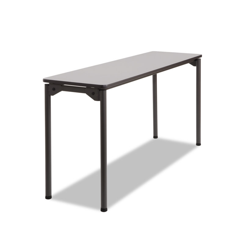 Table pliante rectangulaire 72'', Gris, H 29,5 po x l 60 po x P 18 po