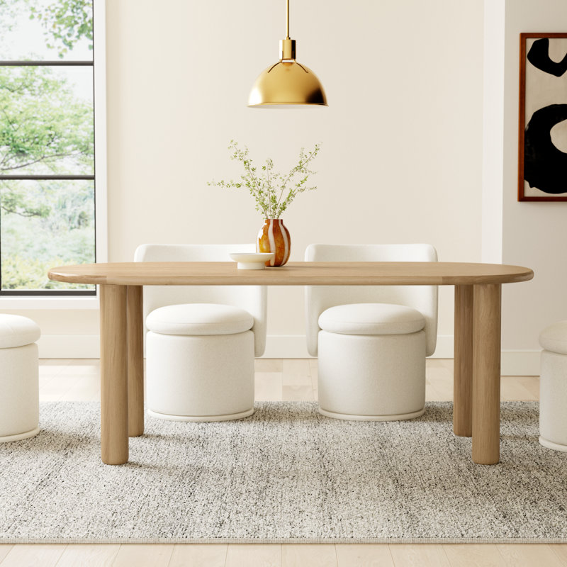 Tully Oval Dining Table, 78" L x 39" W
