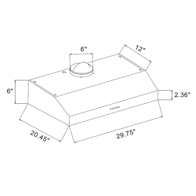 2 Piece Kitchen Package , 30" Induction Cooktop , 30" Ducted Under Cabinet Range Hood 