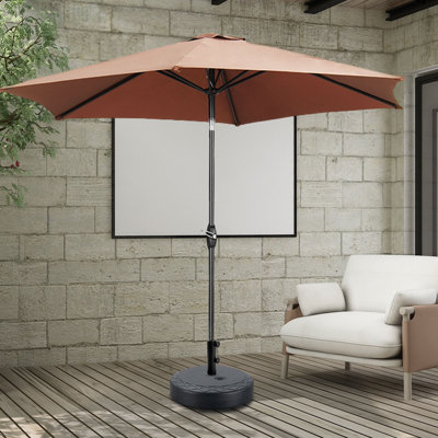 Parasol de patio 9 pi avec base