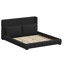 Base de lit plateforme à rembourrage doux avec tête de lit intégrée et coussins décoratifs assortis-1180607888