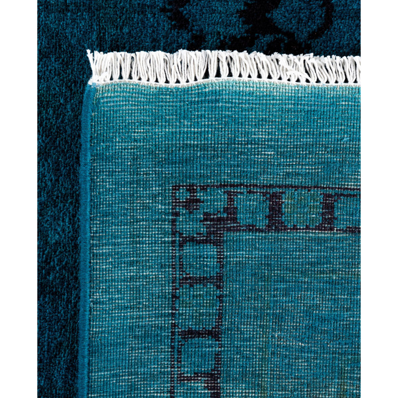 Overdyed One-of-a-Kind 9' 2" X 11' 10" Hand Knotted Area Rug
