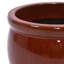 Ensemble de 3 pots à fleurs en céramique faits à la main rouge-rouille pour l'intérieur et l'extérieur