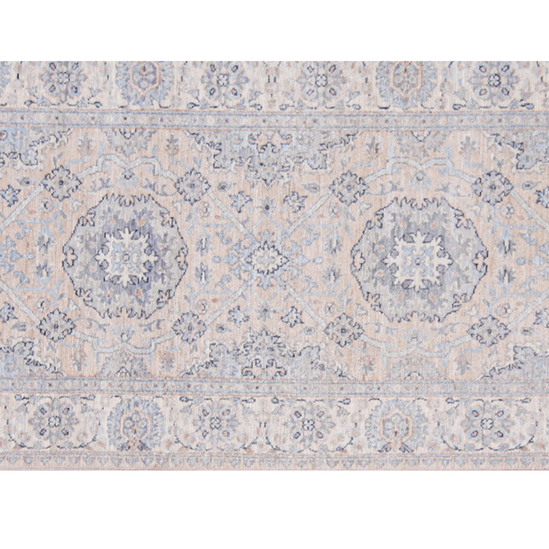 Tapis beige et ivoire noué à la main de haute qualité
