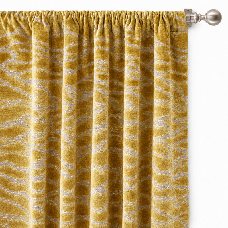 Animal Print Velvet | Empress Fabric, Gold