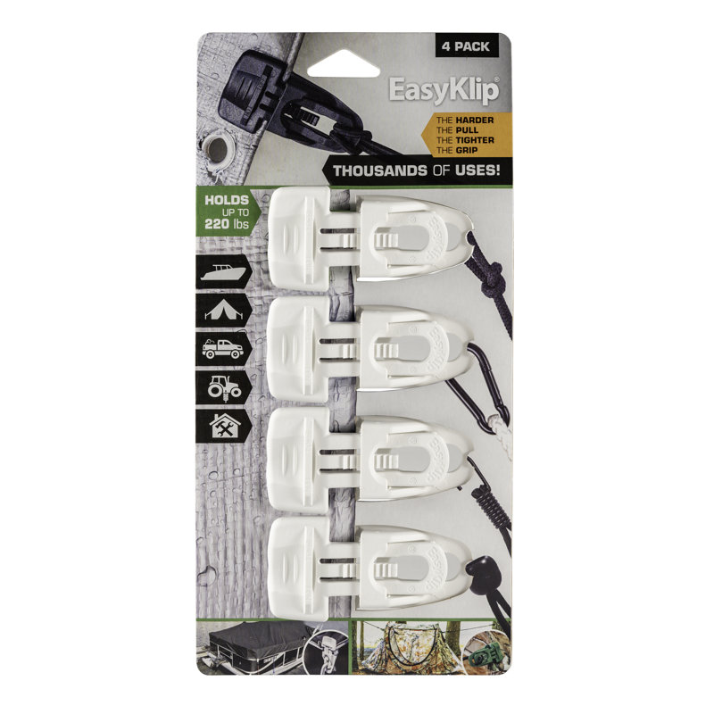 Plastic Hooks, White