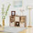 Wooden 3-Tier Bookcase Book Shelf Display Storage Shelf With 6 Compartments White-1249902281