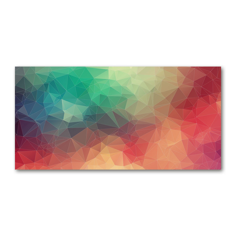 Geometric Background - Wrapped Canvas Print, 70cm H x 140cm W