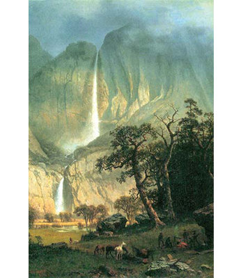 " Cho-Looke, Yosemite Waterfall " by Albert Bierstadt