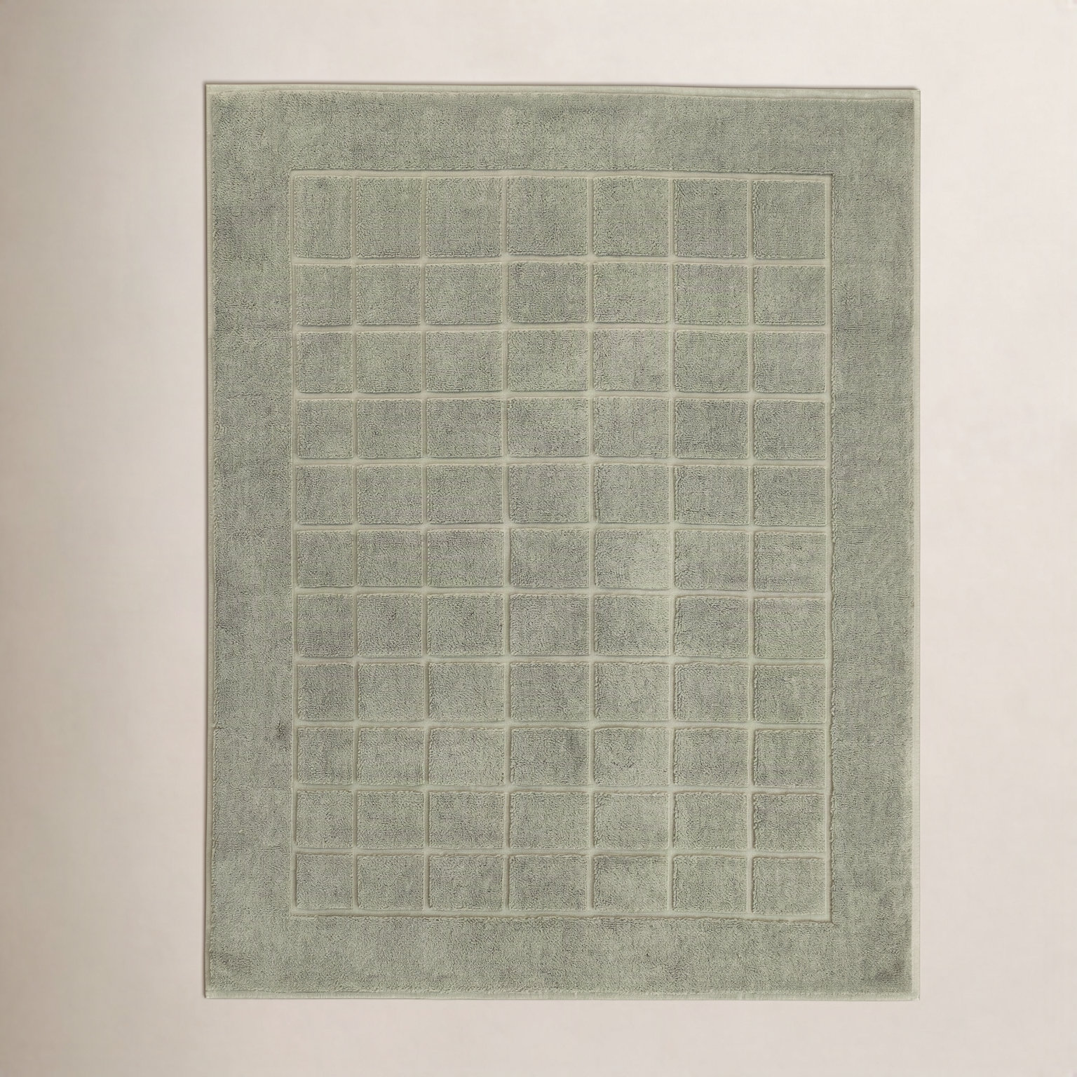 Cotton Bath Mat, Forest Green