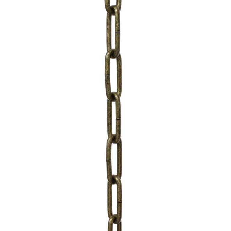 Chaîne de lustre décorative à maillons standard, Noir, H 36 po x l 0,63 po x P 0,16 po