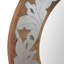 Miroir rond en bois de manguier / aluminium