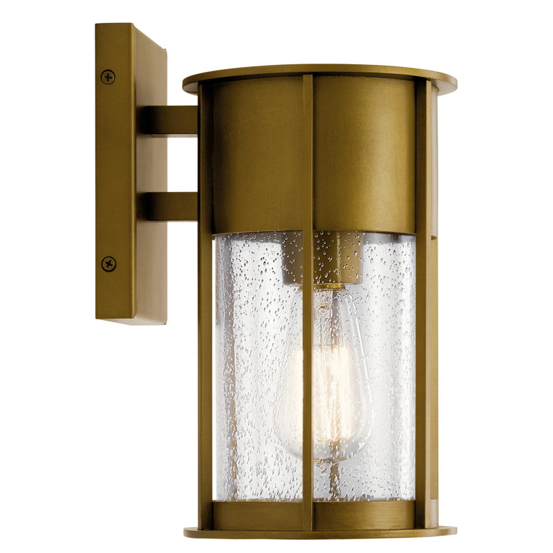 Griswalde Wall Light, Natural Brass, 11" H x 6" W x 8" D