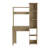 6-Shelf Writing Desk With Built-In Bookcase-2116202512