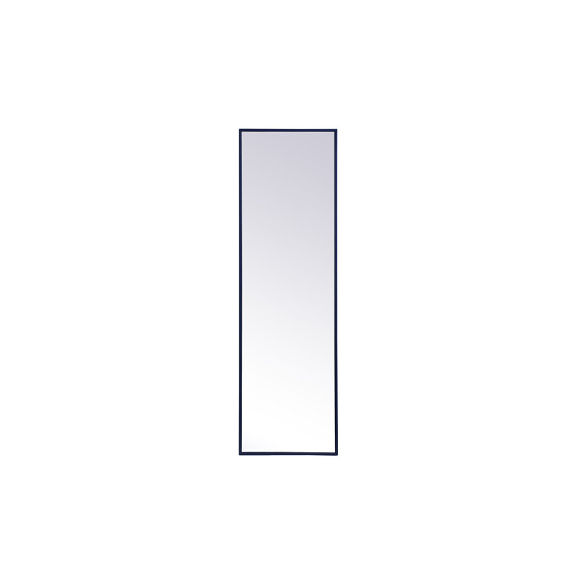 Miroir mural Sabine, 60 po x 18 po, Bleu