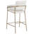 Izaki Upholstered Counter Stool with Metal Frame