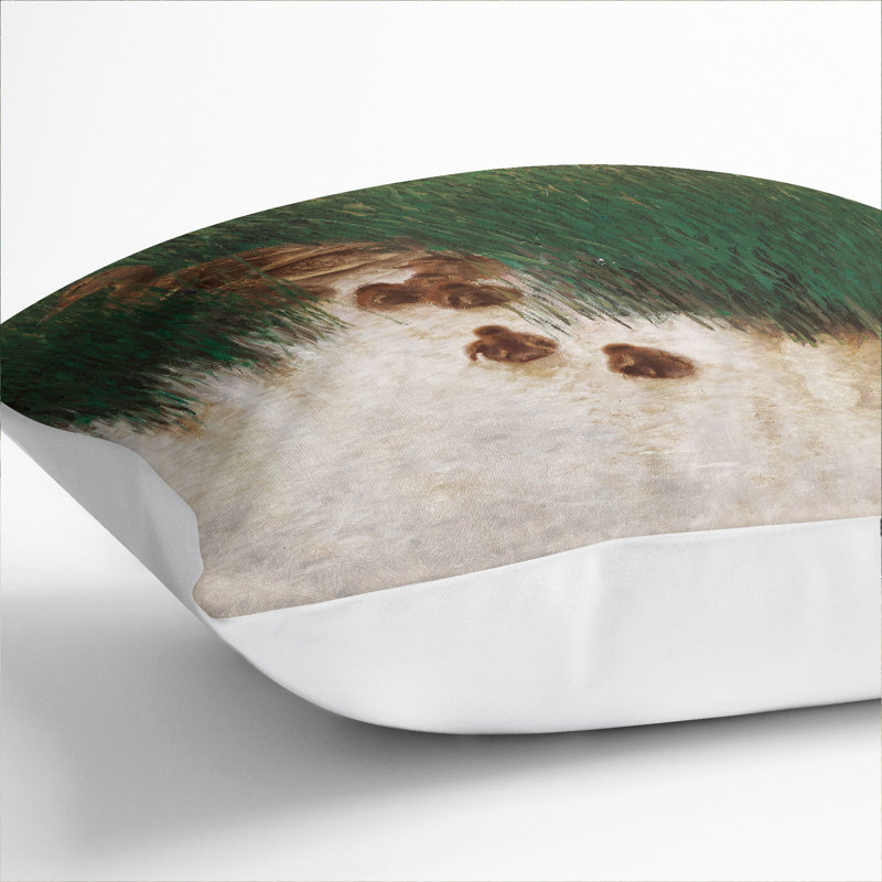 Square Cushion, 40cm H x 40cm W x 15cm D, White