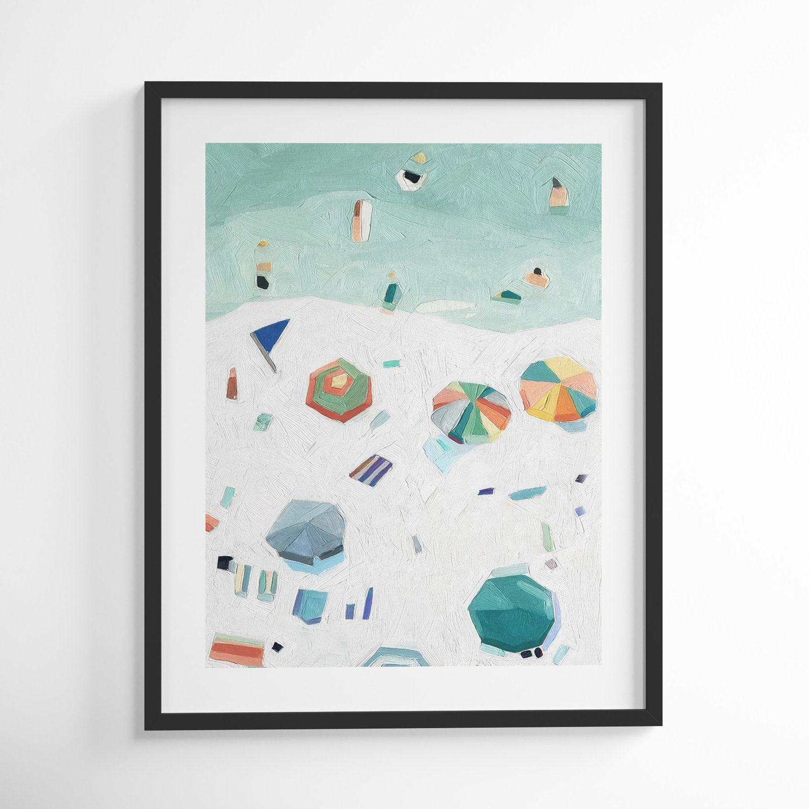 Beach Vista II by Emma Scarvey, Black Framed Paper, 35" H x 28" W